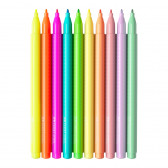 Carioci cu vârf rotund - 5 culori neon și 5 culori pastel Faber Castell 172424 2