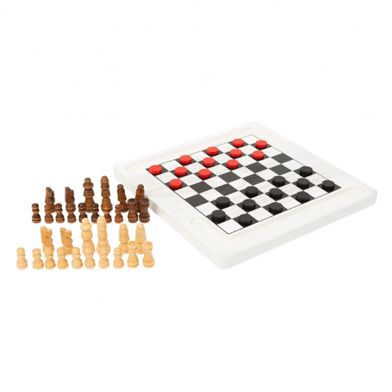 Șah din lemn, 20 x 20 x 1,5 cm Small Foot 172490 