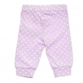 Pantaloni violet din bumbac cu imprimeu de stele pentru fete Tape a l'oeil 172954 4