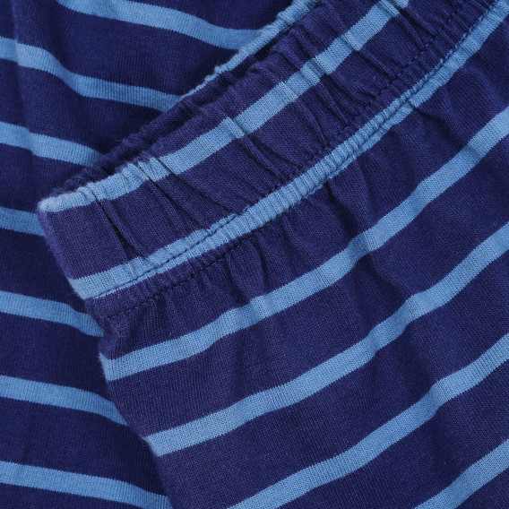 Pantaloni din bumbac albaștri cu dungi Tape a l'oeil 173055 3