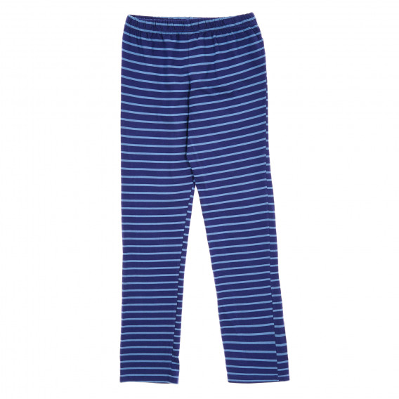 Pantaloni din bumbac albaștri cu dungi Tape a l'oeil 173056 4