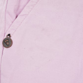 Pantaloni din bumbac violet deschis cu nasture decorativ pentru fete Tape a l'oeil 173111 2