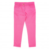 Pantaloni de culoare roz cu nasture și buzunare pentru fete Tape a l'oeil 173150 