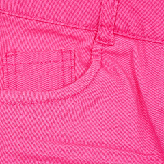 Pantaloni de culoare roz cu nasture și buzunare pentru fete Tape a l'oeil 173151 2