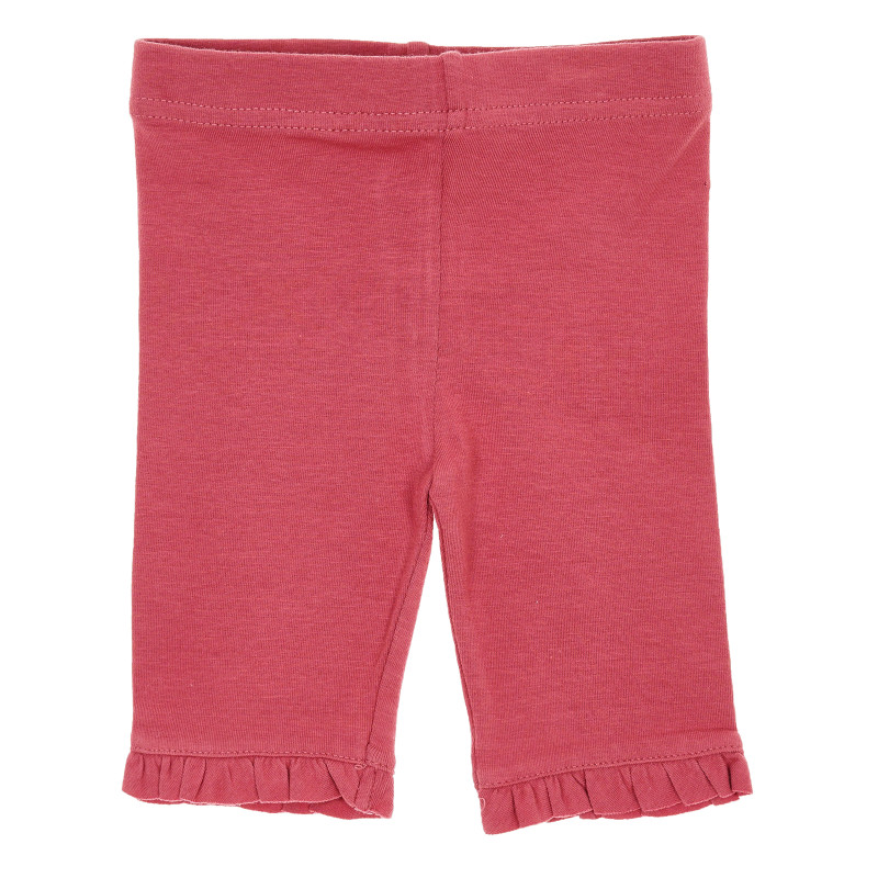 Pantaloni de bumbac, roz pentru fetițe   173307