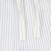 Pantaloni pentru bebeluși din bumbac albi și albaștri Tape a l'oeil 173328 2