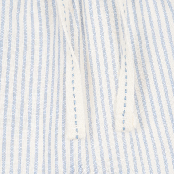 Pantaloni pentru bebeluși din bumbac albi și albaștri Tape a l'oeil 173328 2