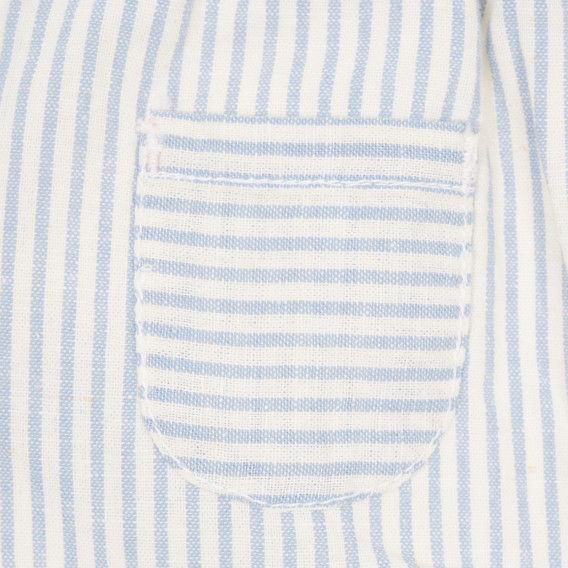 Pantaloni pentru bebeluși din bumbac albi și albaștri Tape a l'oeil 173329 3