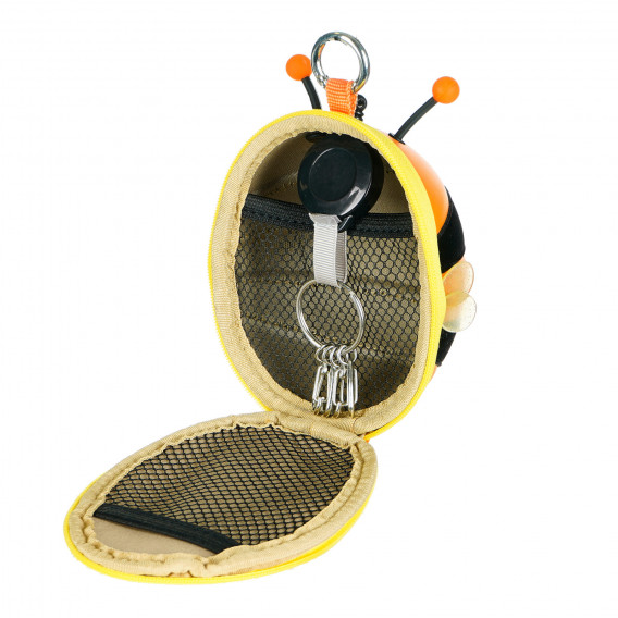 Geantă mică cu design de albine negru cu portocaliu Supercute 173687 8