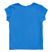 Bluză din bumbac cu mânecă scurtă, culoare violet pentru fete Benetton 173755 10