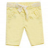 Pantaloni galbeni cu curea pentru fetițe Tape a l'oeil 173792 