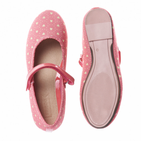 Pantofi balerini cu imprimeu pentru fete Friboo 17389 3