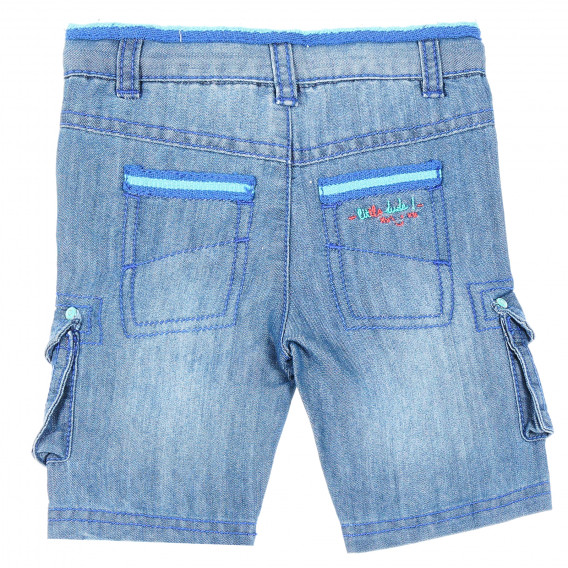 Pantaloni scurți din denim pentru băieți albastru Tape a l'oeil 174339 2