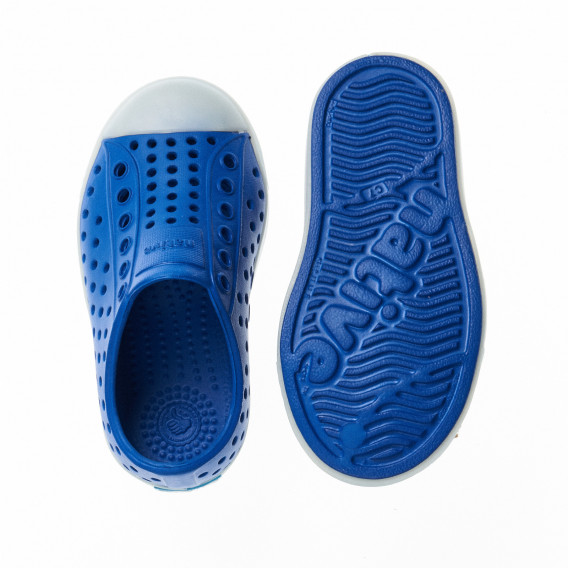 Pantofi de vară pentru bebeluși albaștri cu alb Native 17456 2