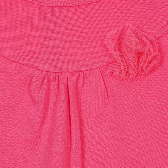 Rochie din bumbac, pentru fete, de culoare roz Tape a l'oeil 174762 3