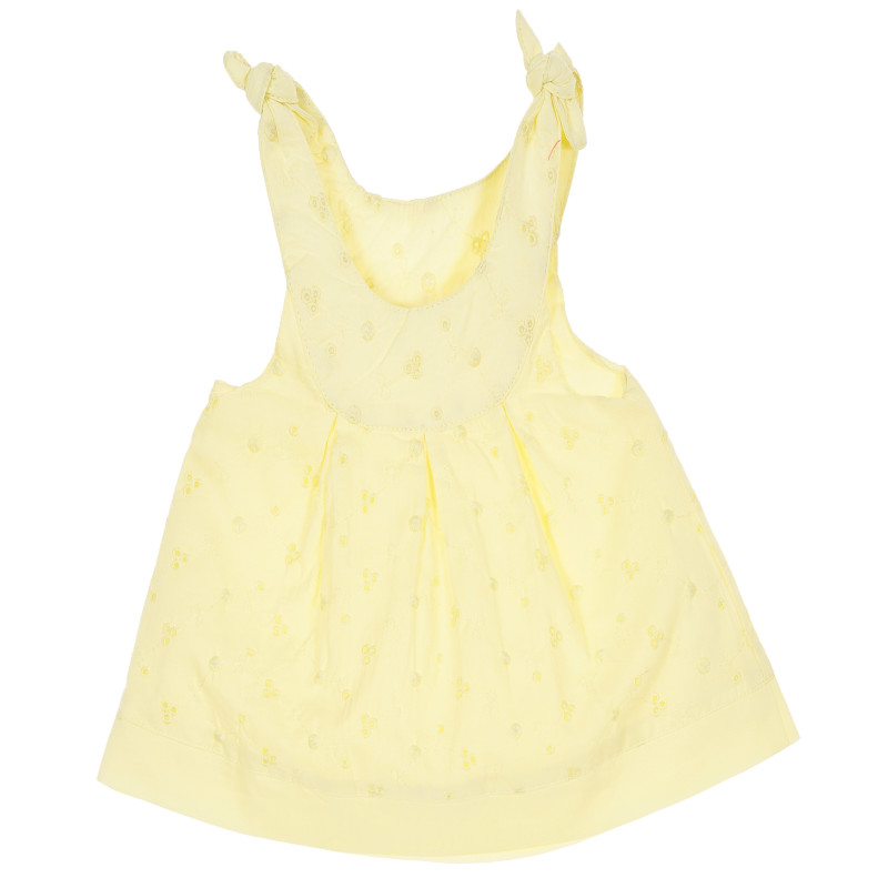 Rochie din bumbac pentru fete, galben cu imprimeu  174777