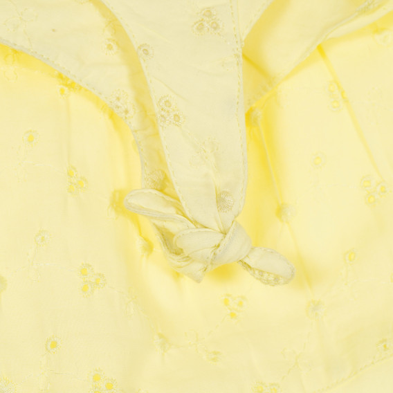 Rochie din bumbac pentru fete, galben cu imprimeu Tape a l'oeil 174779 4