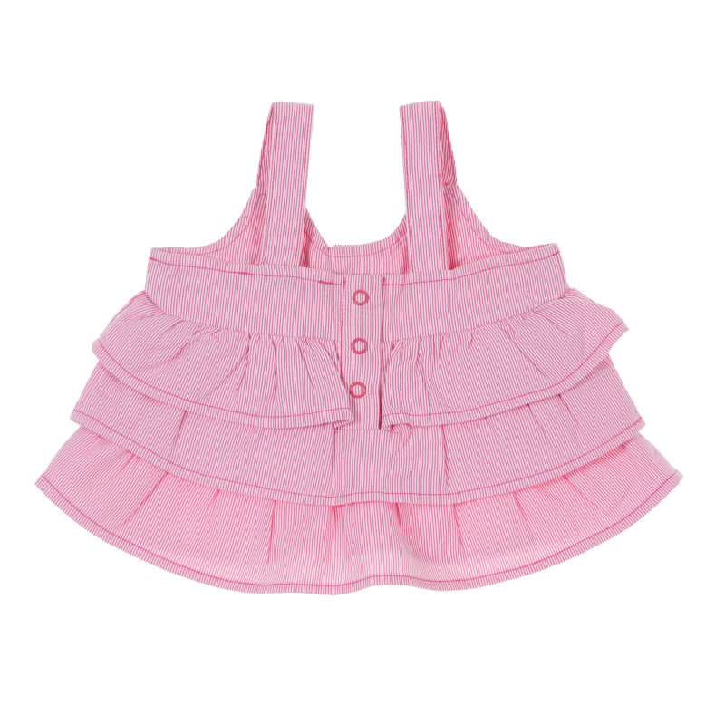Rochie din bumbac, pentru fete, culoare roz  174784