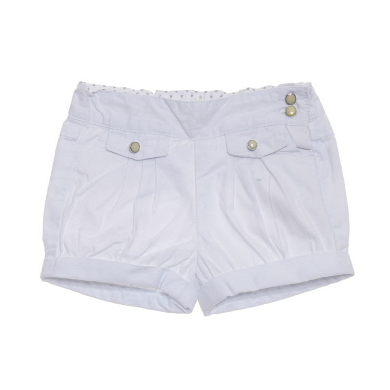 Pantaloni scurți, din bumbac, pentru fete, albi  175049