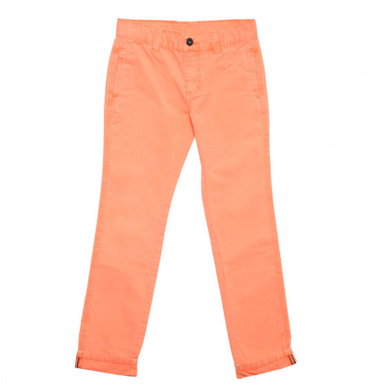 Pantaloni de bumbac pentru fete, portocaliu Tape a l'oeil 175073 3