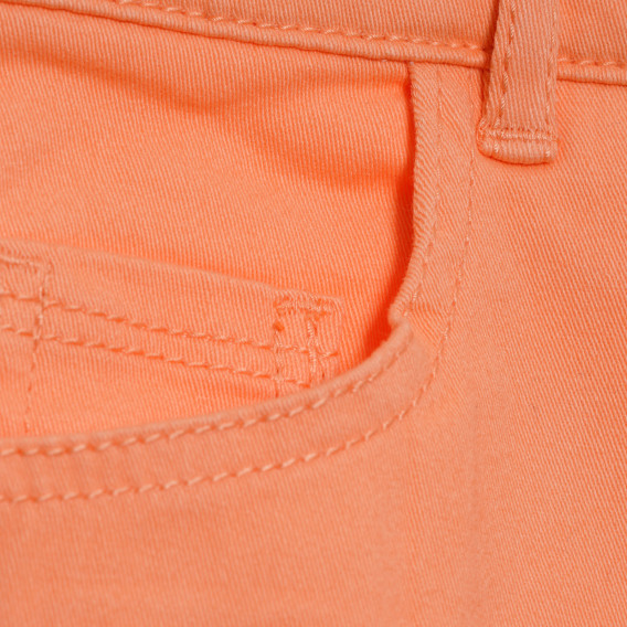 Pantaloni din bumbac de culoare corai pentru fete. Tape a l'oeil 175090 4