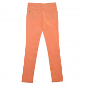 Pantaloni de bumbac pentru fete de culoare corai Tape a l'oeil 175093 2