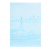 Notebook Megapol NYC, A 4, 60 coli, linii largi, albastru Gipta 175146 2