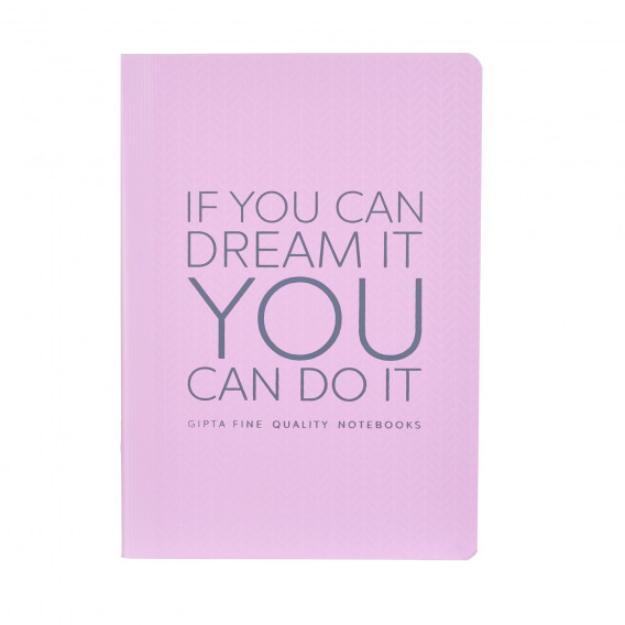Notebook You can do it, A 5, 40 de coli, linii largi, violet Gipta 175152 