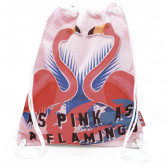 Set de rucsac și geantă cu imprimeu flamingo pentru fete Arditex 175312 3
