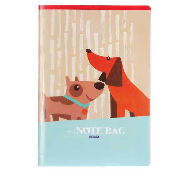 Caiet - Note bag, dogs, A 4, 40 de foi, rânduri largi Gipta 175374 