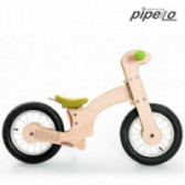 Bicicletă de echilibru din lemn, Crin, 12 ", culoare: verde Pippello Bikes 175632 