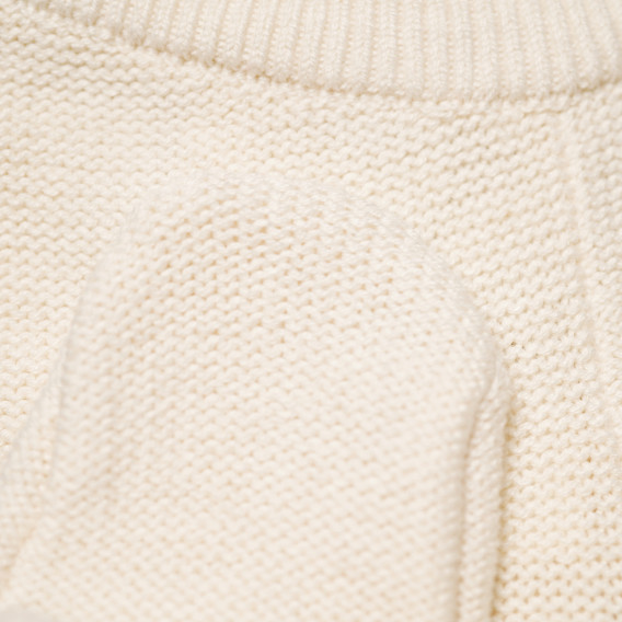 Pantaloni albi tricotați pentru bebeluși Tape a l'oeil 175780 3