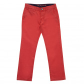 Pantaloni de bumbac de culoare portocalie pentru fete Tape a l'oeil 176004 2
