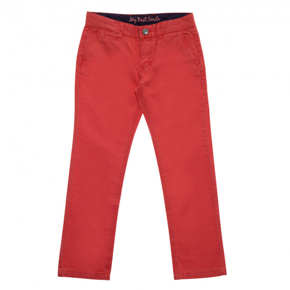 Pantaloni de bumbac de culoare portocalie pentru fete Tape a l'oeil 176004 2