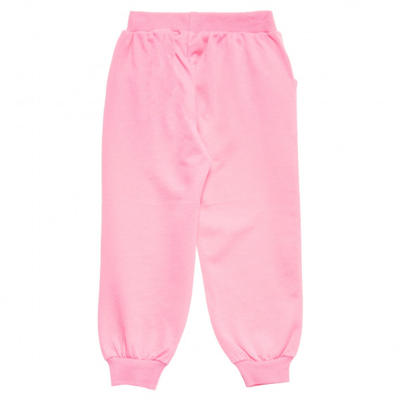 Pantaloni din bumbac cu imprimeu mic, pentru fete, roz Acar 176007 