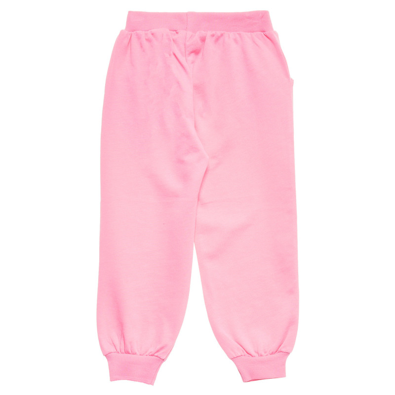 Pantaloni din bumbac cu imprimeu mic, pentru fete, roz  176007