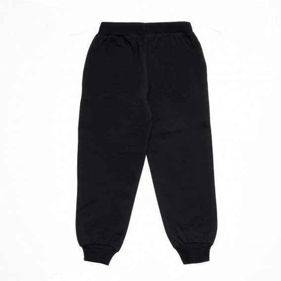 Pantaloni din bumbac cu imprimeu mic, pentru fete, negri Acar 176014 4