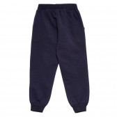 Pantaloni din bumbac cu imprimeu mic, pentru fete, albaștri Acar 176019 