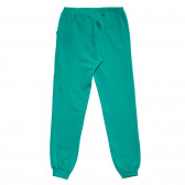 Pantaloni sport cu inscripție pentru băieți, verzi Acar 176038 2