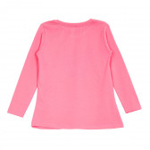 Bluză cu mâneci lungi și imprimeu grafic pentru fete, roz Acar 176167 4