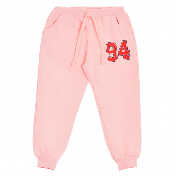 Set de bluză și pantaloni cu inscripția 94 pentru fete, roz Acar 176224 5