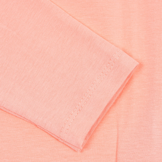 Bluză cu mâneci lungi și aplicație pentru fete, roz Acar 176242 3