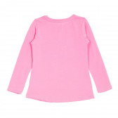 Bluză cu imprimeu grafic pentru fete, roz deschis Acar 176258 3