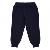 Pantaloni sport cu inscripția 64 pentru băieți, albastru Acar 176287 4