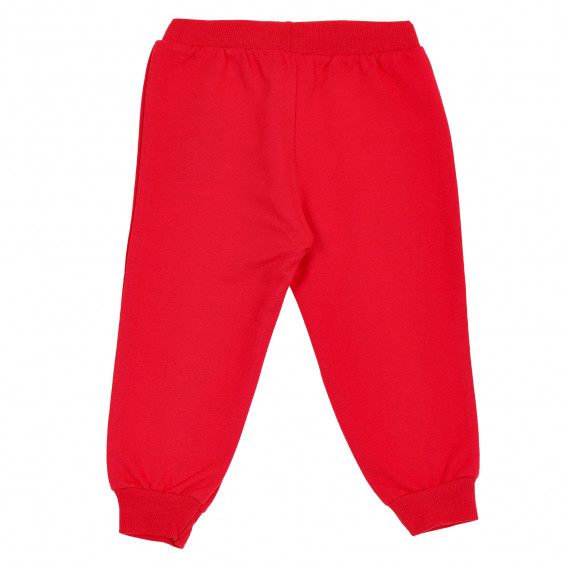 Pantaloni sport cu inscripție 64 pentru băieți, roșu Acar 176295 4