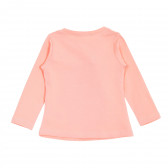 Bluză cu mâneci lungi și imprimeu pisoi pentru fete, roz Acar 176307 4