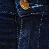 Jeans cu cusături decorative pentru fete, albastru Guess 176353 3