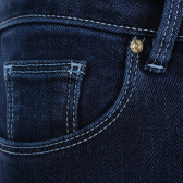 Jeans cu cusături decorative pentru fete, albastru Guess 176354 4