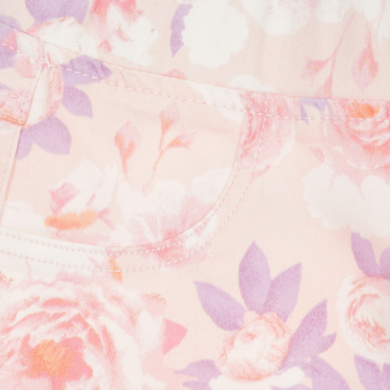 Pantaloni pentru fete, culoare roz cu imprimeu floral Tape a l'oeil 176527 2
