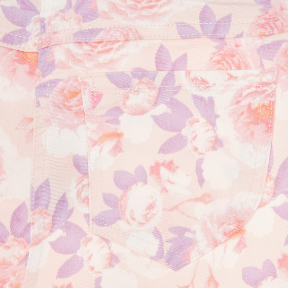 Pantaloni pentru fete, culoare roz cu imprimeu floral Tape a l'oeil 176528 3